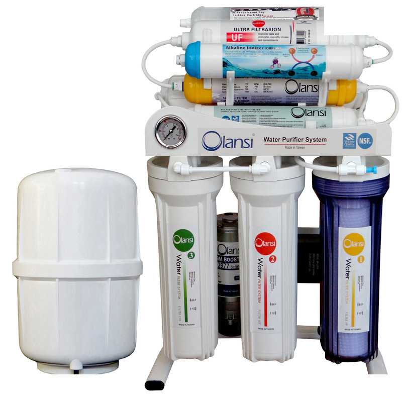 دستگاه تصفیه کننده آب اولانسی مدل REVERSE OSMOSIS - AT8080 به همراه فیلتر مجموعه 3 عددی
