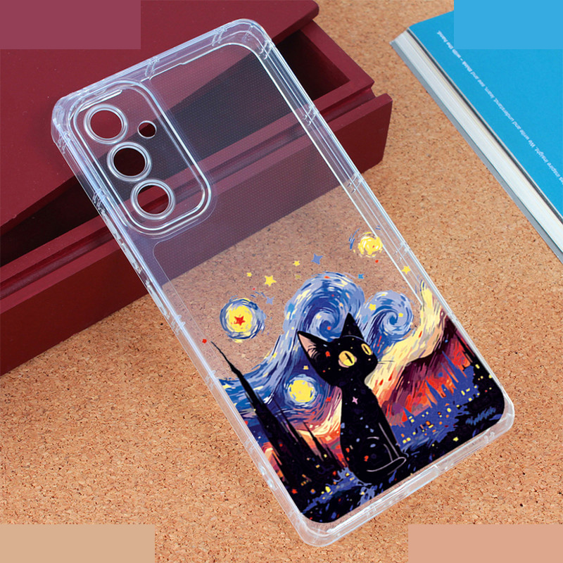 کاور طرح Black Cat مناسب برای گوشی موبایل سامسونگ Galaxy A34