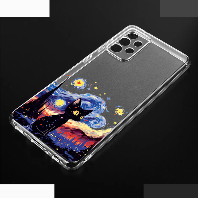 کاور طرح Black Cat مناسب برای گوشی موبایل سامسونگ Galaxy A72