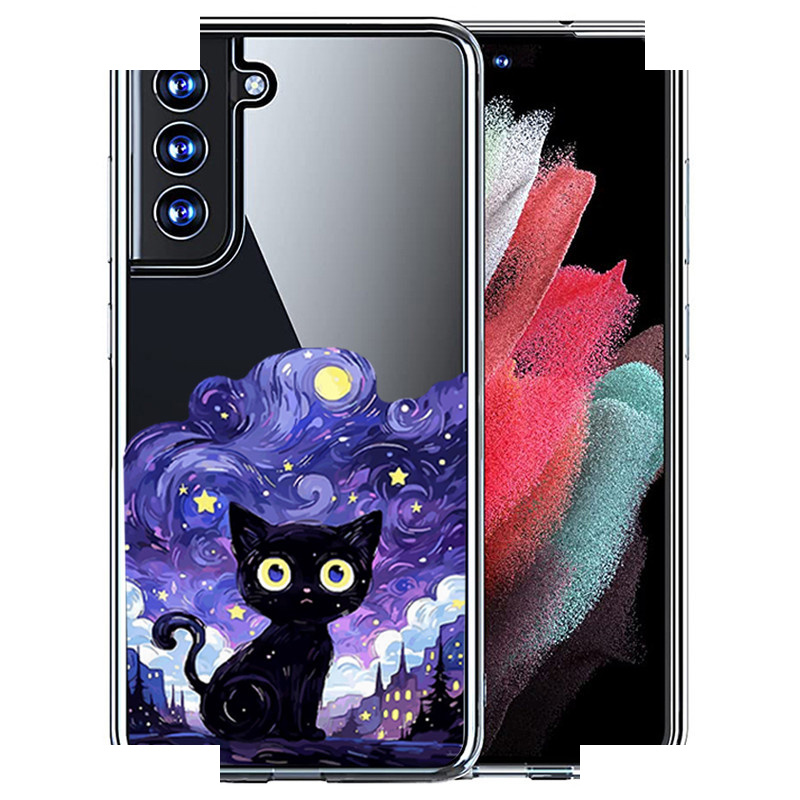 کاور طرح Purple Cats مناسب برای گوشی موبایل سامسونگ Galaxy S21 Fe کاور طرح Purple Cats مناسب برای گوشی موبایل سامسونگ Galaxy S21 Fe