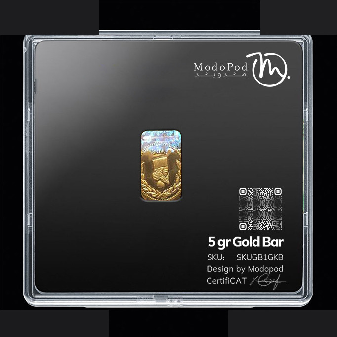 شمش طلا 18 عیار مدوپد مدل سبد و گل کد SG10248