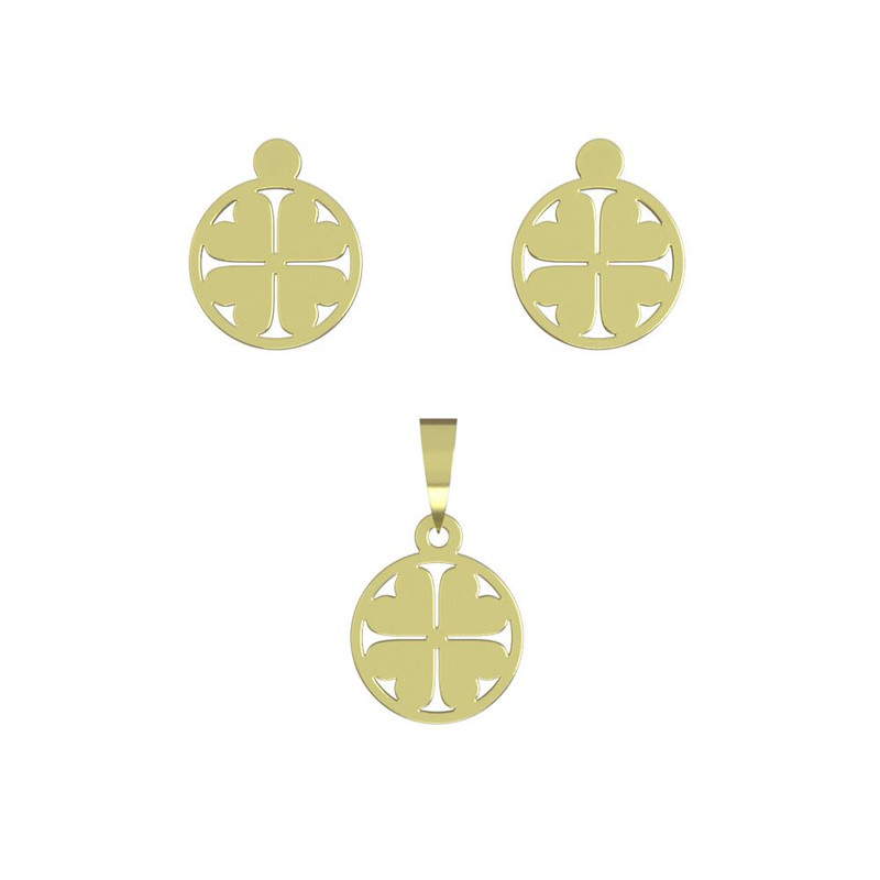 نیم ست طلا 18 عیار زنانه مدوپد مدل قلب کد NA12453 نیم ست طلا 18 عیار زنانه مدوپد مدل قلب کد NA12453