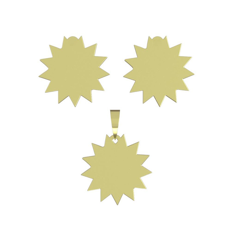 نیم ست طلا 18 عیار زنانه مدوپد مدل ستاره کد NA15628 نیم ست طلا 18 عیار زنانه مدوپد مدل ستاره کد NA15628