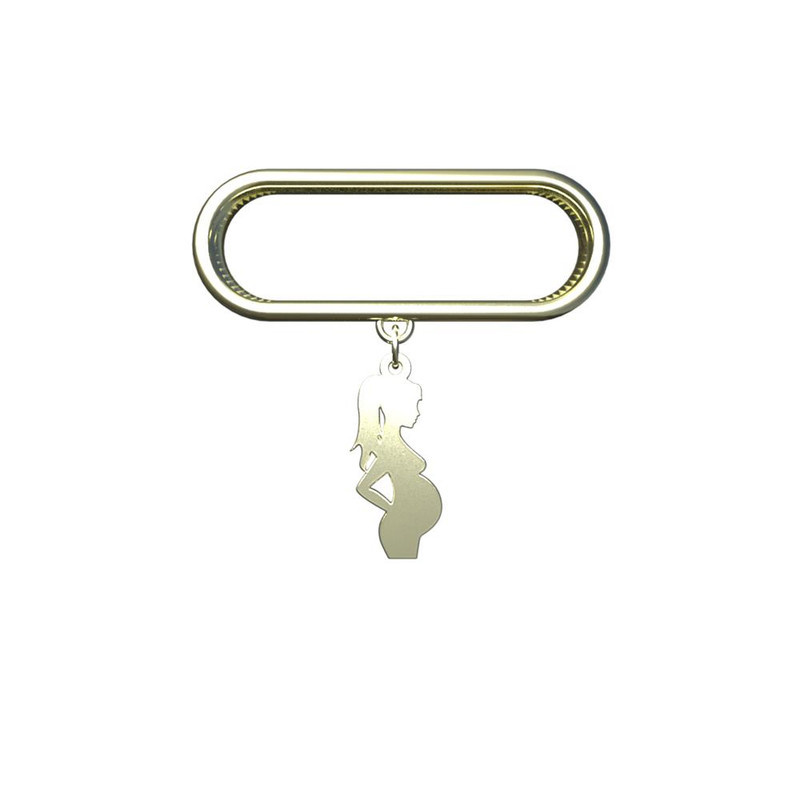 آویز ساعت طلا 18 عیار زنانه مدوپد مدل مادر کد SM1-1029