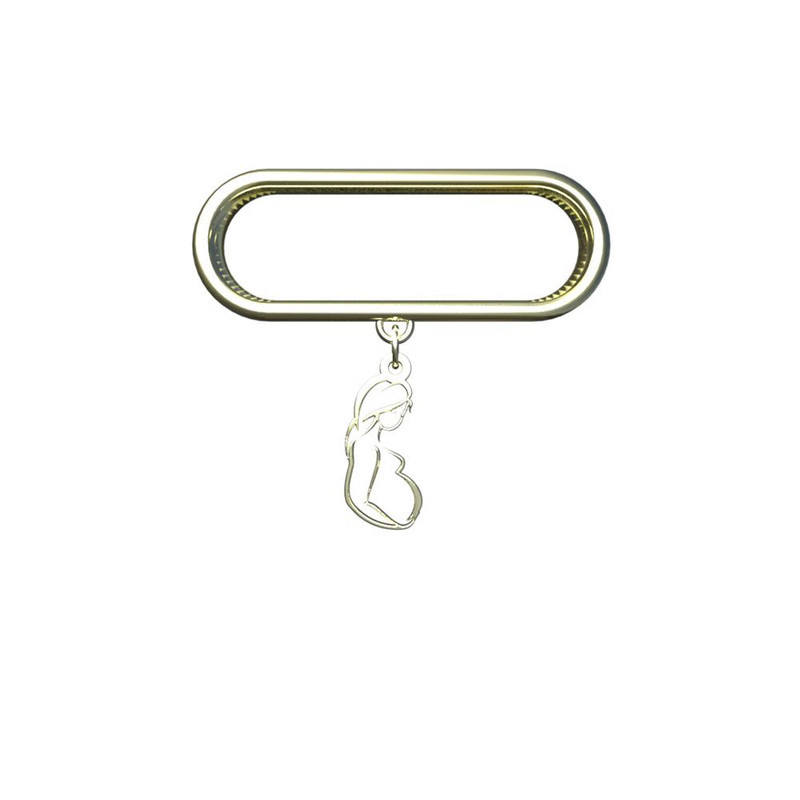 آویز ساعت طلا 18 عیار زنانه مدوپد مدل مادر کد SM1-1028