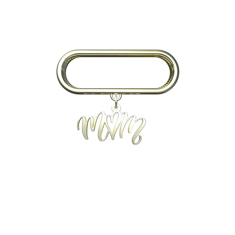 آویز ساعت طلا 18 عیار زنانه مدوپد مدل mom کد SM1-1027