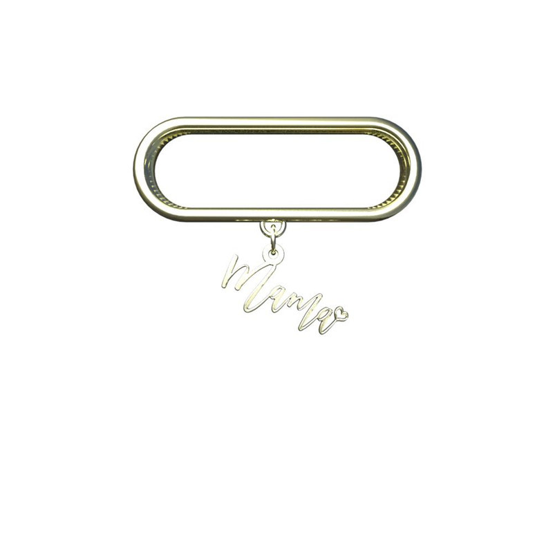 آویز ساعت طلا 18 عیار زنانه مدوپد مدل mama کد SM1-1026