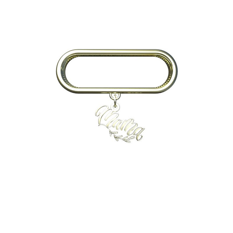 آویز ساعت طلا 18 عیار زنانه مدوپد مدل mama کد SM1-1023