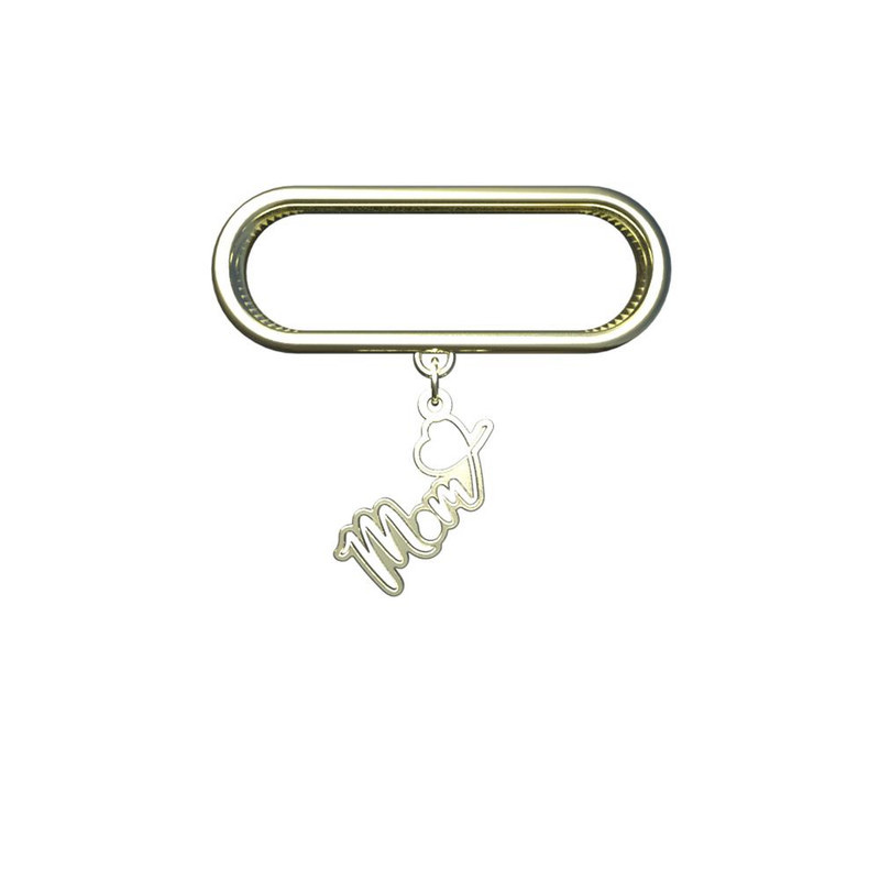 آویز ساعت طلا 18 عیار زنانه مدوپد مدل mom کد SM1-1022