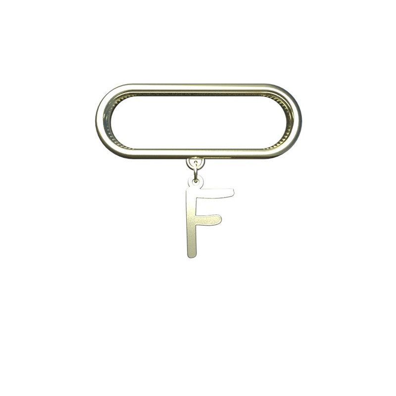 آویز ساعت طلا 18 عیار زنانه مدوپد مدل حرف F کد SL1-1486