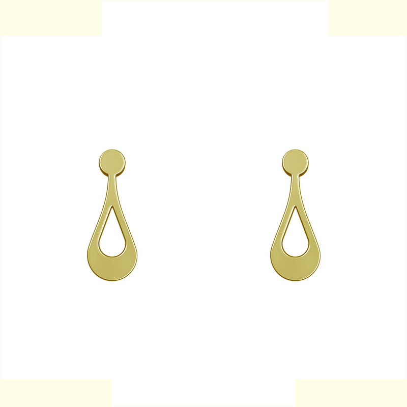 گوشواره طلا 18 عیار زنانه مدوپد مدل اشک کد GA1-10002