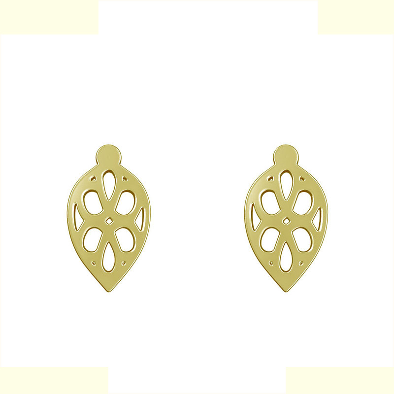 گوشواره طلا 18 عیار زنانه مدوپد مدل اشک کد GA1-10296