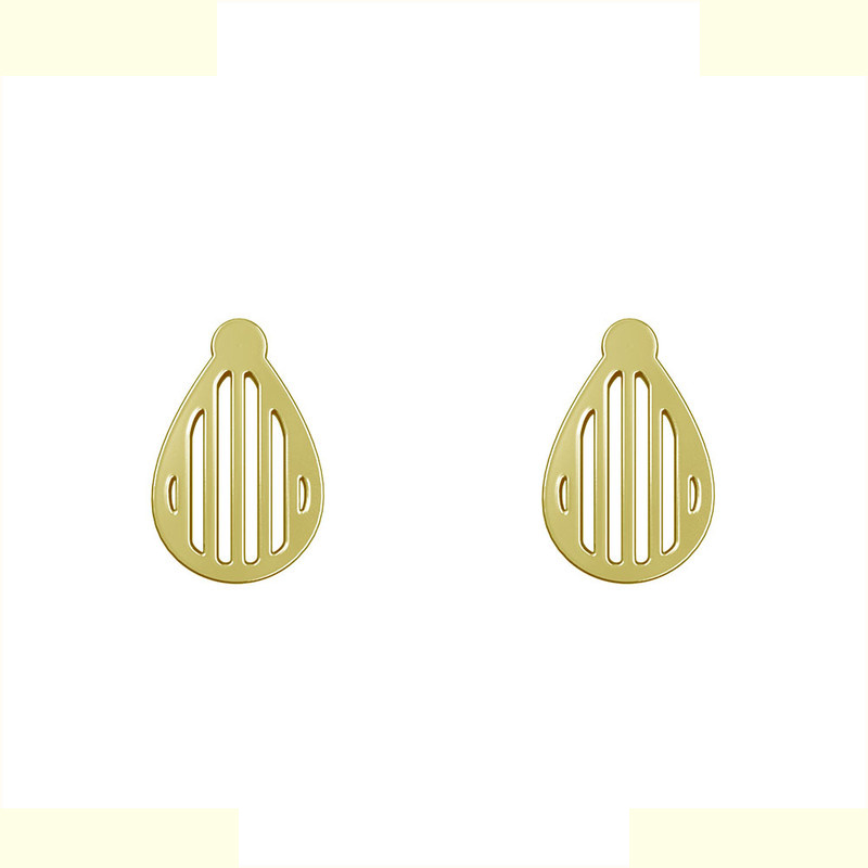 گوشواره طلا 18 عیار زنانه مدوپد مدل اشک کد GA1-10316