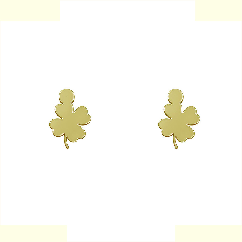 گوشواره طلا 18 عیار زنانه مدوپد مدل گل کد GA1-10505