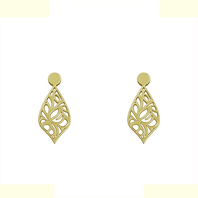 گوشواره طلا 18 عیار زنانه مدوپد مدل اشک کد GA1-10544