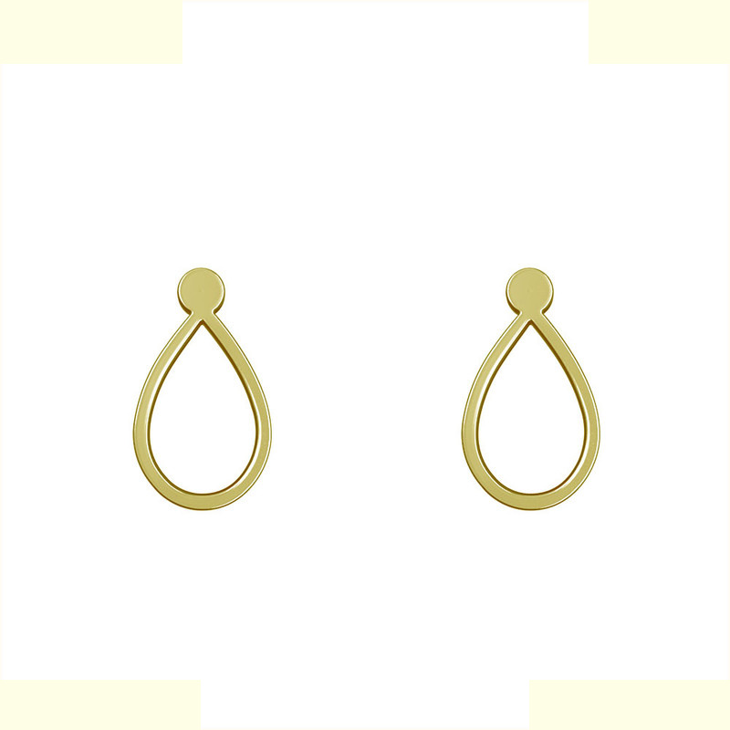 گوشواره طلا 18 عیار زنانه مدوپد مدل اشک کد GA1-10572