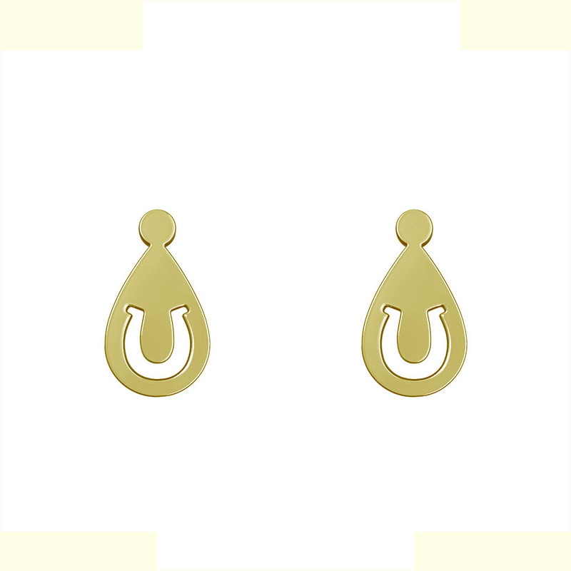 گوشواره طلا 18 عیار زنانه مدوپد مدل اشک کد GA1-10583