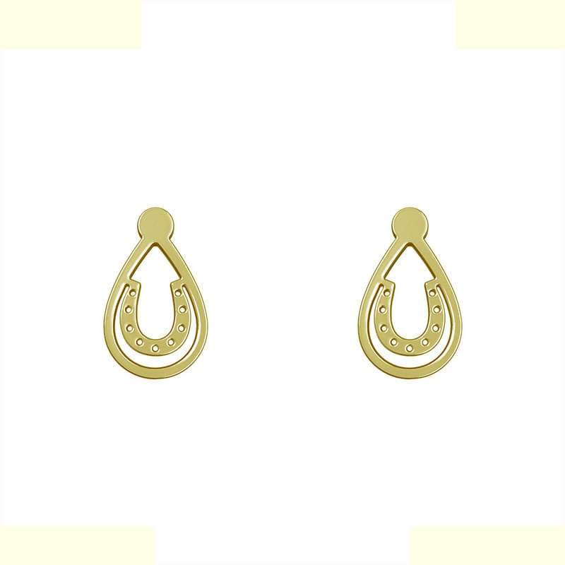 گوشواره طلا 18 عیار زنانه مدوپد مدل اشک کد GA1-10612