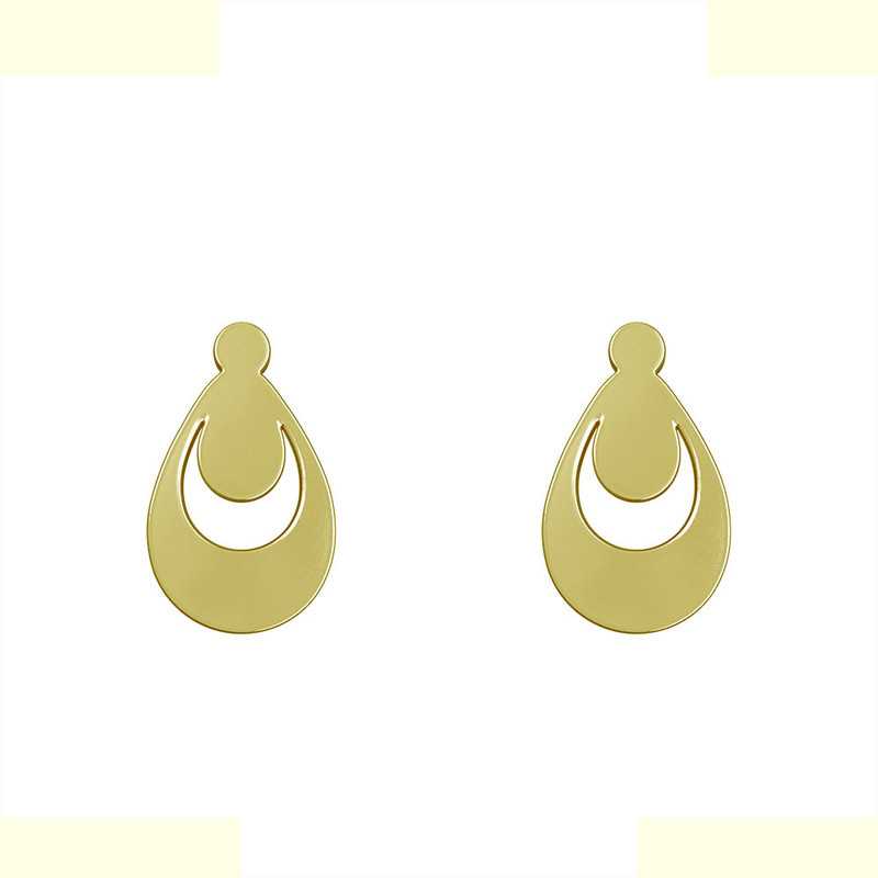 گوشواره طلا 18 عیار زنانه مدوپد مدل اشک کد GA1-10662