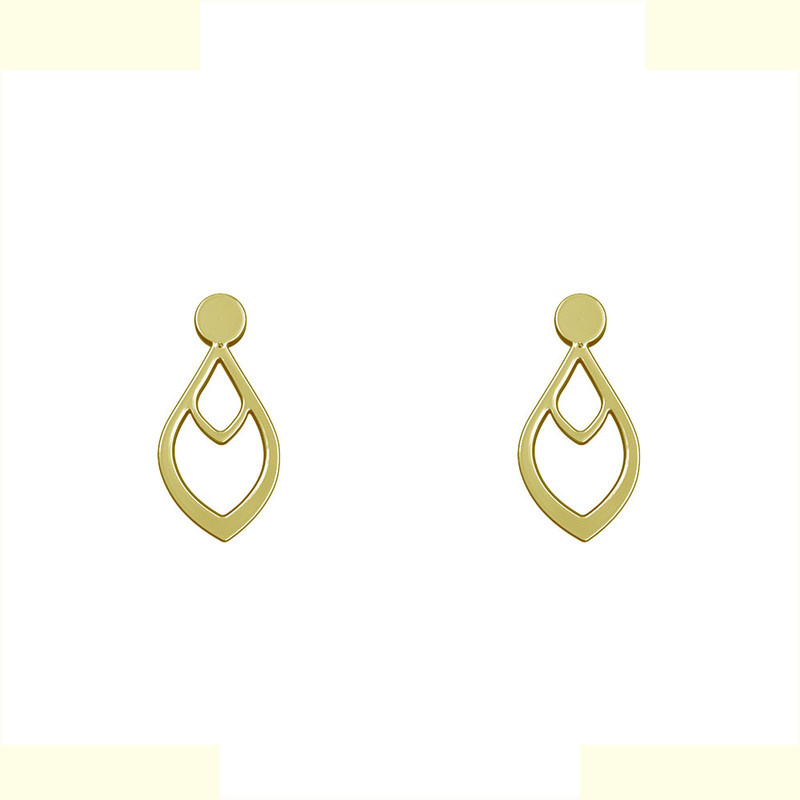 گوشواره طلا 18 عیار زنانه مدوپد مدل اشک کد GA1-10725