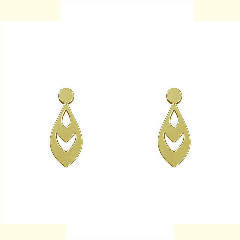 گوشواره طلا 18 عیار زنانه مدوپد مدل اشک کد GA1-10813