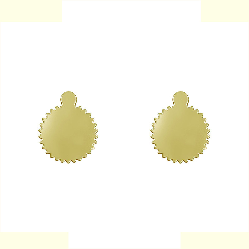 گوشواره طلا 18 عیار زنانه مدوپد مدل دایره کد GA1-10830