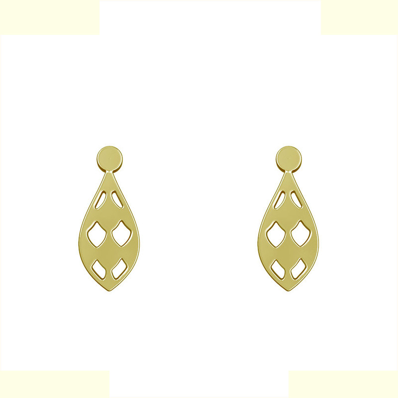 گوشواره طلا 18 عیار زنانه مدوپد مدل اشک کد GA1-10847