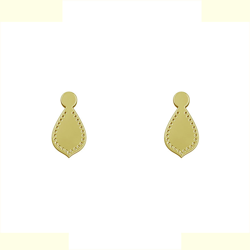 گوشواره طلا 18 عیار زنانه مدوپد مدل اشک کد GA1-10927