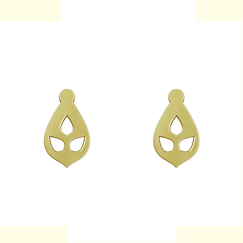 گوشواره طلا 18 عیار زنانه مدوپد مدل اشک کد GA1-10959