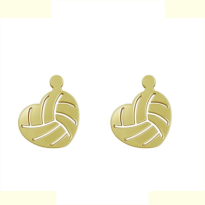 گوشواره طلا 18 عیار زنانه مدوپد مدل قلب کد GA1-11217