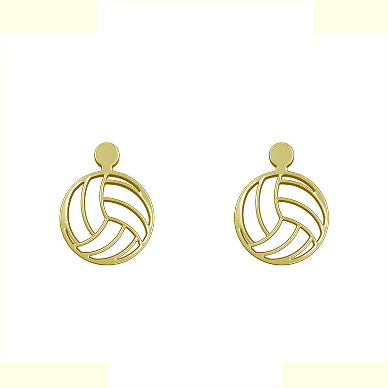 گوشواره طلا 18 عیار زنانه مدوپد مدل توپ بسکتبال کد GA1-11222