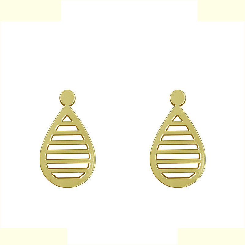 گوشواره طلا 18 عیار زنانه مدوپد مدل اشک کد GA1-11231