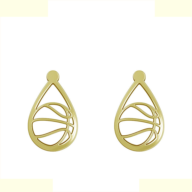 گوشواره طلا 18 عیار زنانه مدوپد مدل  بسکتبال کد GA1-11262