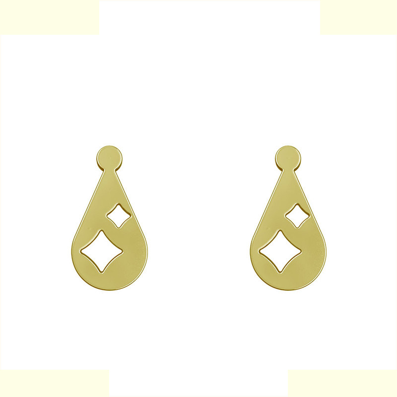 گوشواره طلا 18 عیار زنانه مدوپد مدل اشک کد GA1-11285