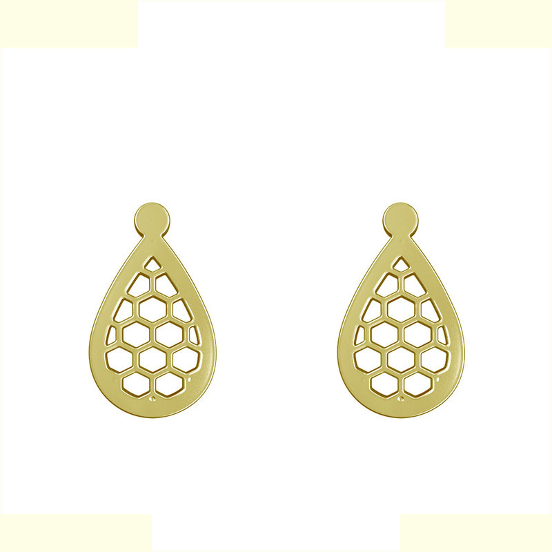 گوشواره طلا 18 عیار زنانه مدوپد مدل اشک کد GA1-11286