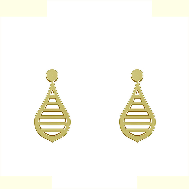 گوشواره طلا 18 عیار زنانه مدوپد مدل اشک کد GA1-11292