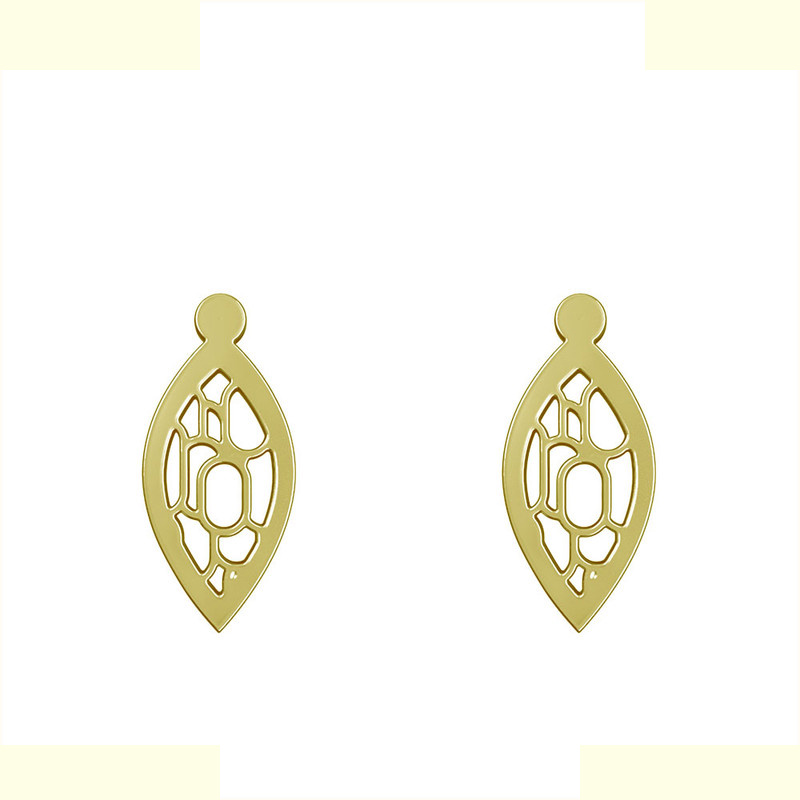 گوشواره طلا 18 عیار زنانه مدوپد مدل اشک کد GA1-11311