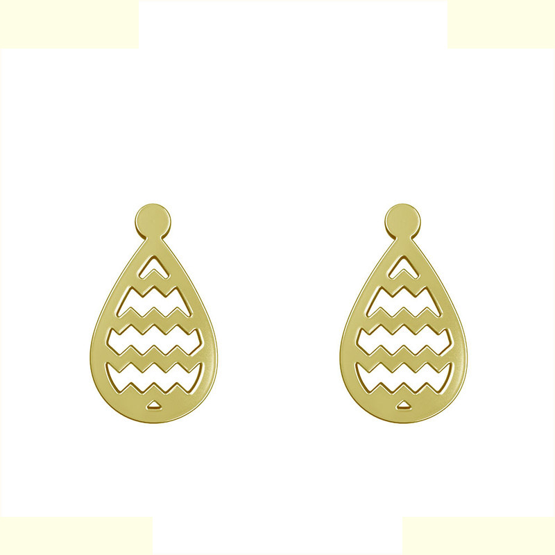 گوشواره طلا 18 عیار زنانه مدوپد مدل اشک کد GA1-11318