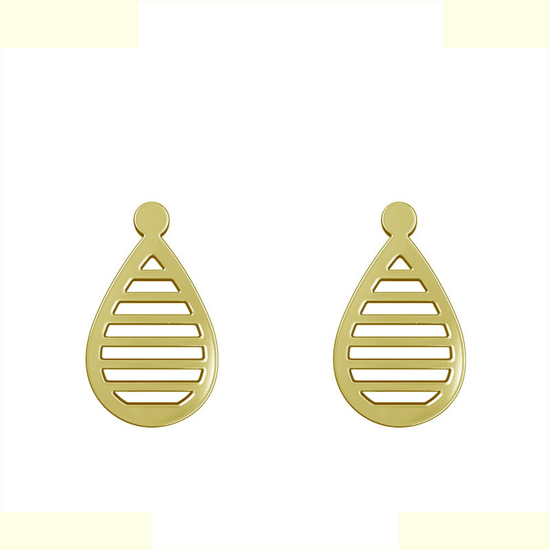 گوشواره طلا 18 عیار زنانه مدوپد مدل اشک کد GA1-11330