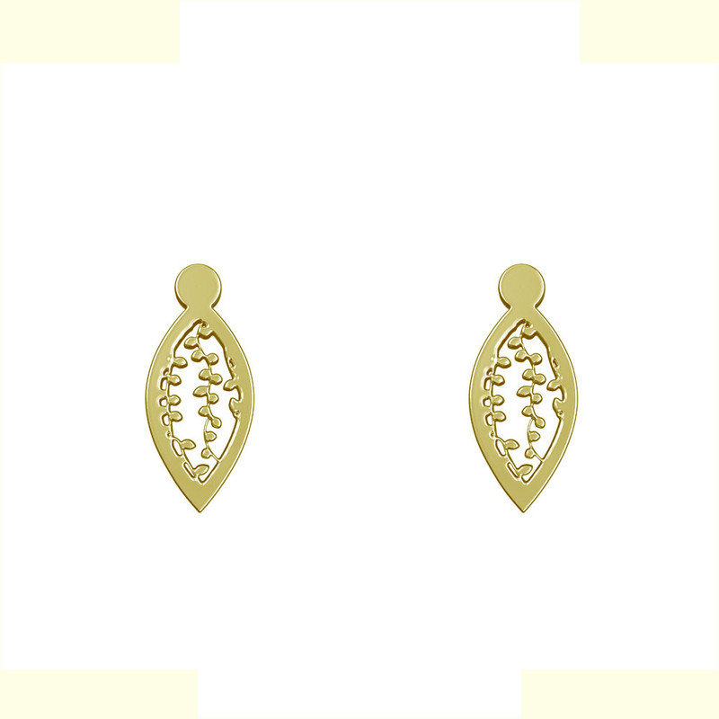 گوشواره طلا 18 عیار زنانه مدوپد مدل اشک کد GA1-11332