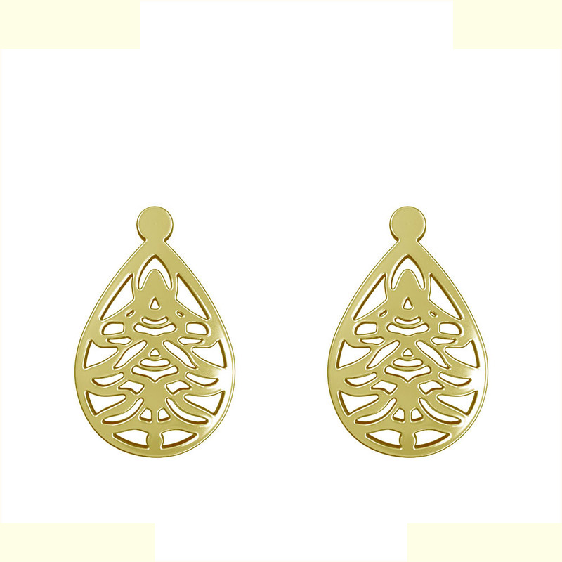 گوشواره طلا 18 عیار زنانه مدوپد مدل درخت کد GA1-11403