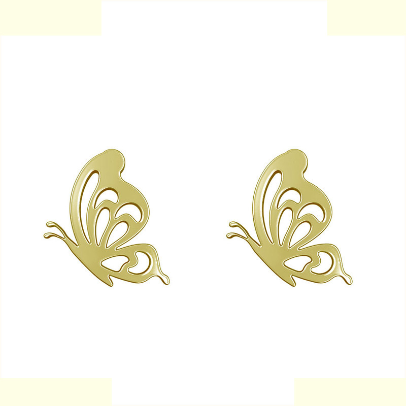 گوشواره طلا 18 عیار زنانه مدوپد مدل پروانه کد GA1-11418