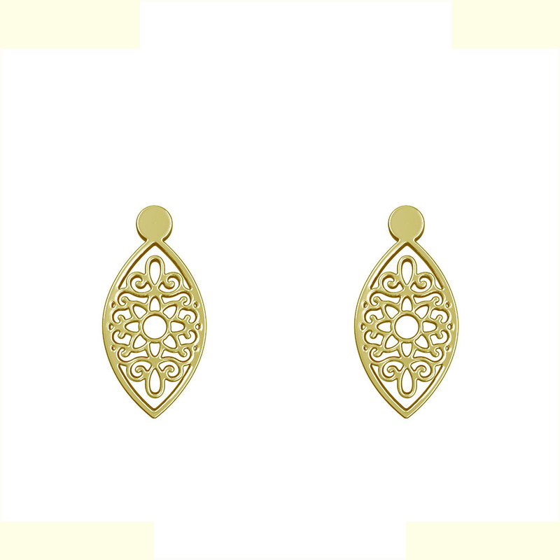 گوشواره طلا 18 عیار زنانه مدوپد مدل اشک کد GA1-11424