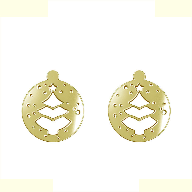 گوشواره طلا 18 عیار زنانه مدوپد مدل درخت کد GA1-11454