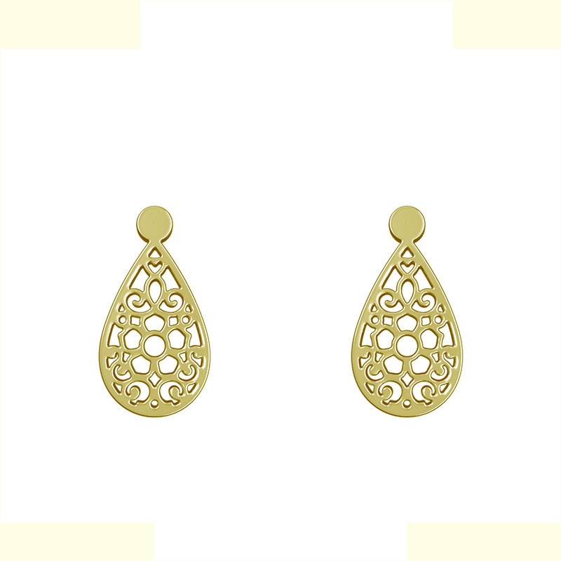 گوشواره طلا 18 عیار زنانه مدوپد مدل اشک کد GA1-11522