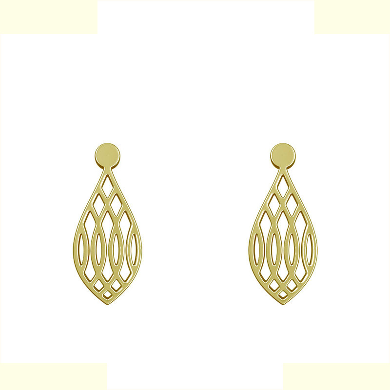 گوشواره طلا 18 عیار زنانه مدوپد مدل اشک کد GA1-11564