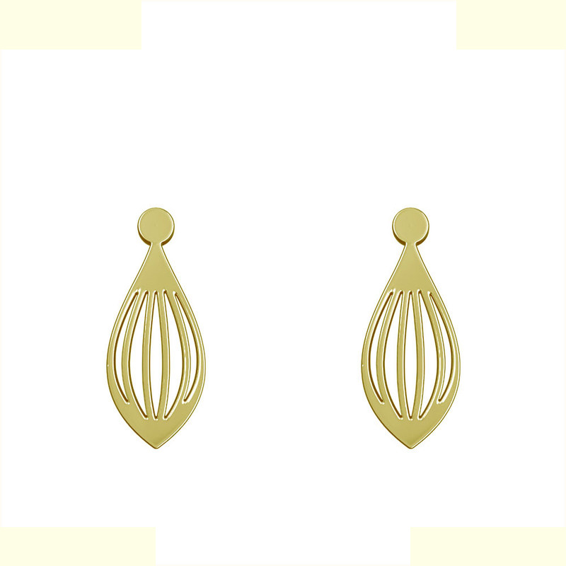 گوشواره طلا 18 عیار زنانه مدوپد مدل اشک کد GA1-11565