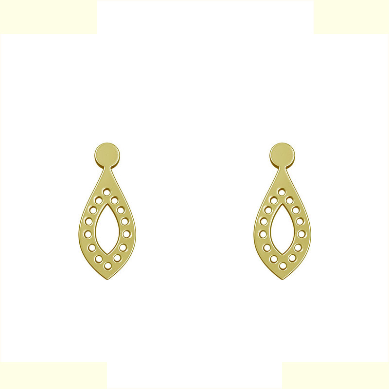 گوشواره طلا 18 عیار زنانه مدوپد مدل اشک کد GA1-11568