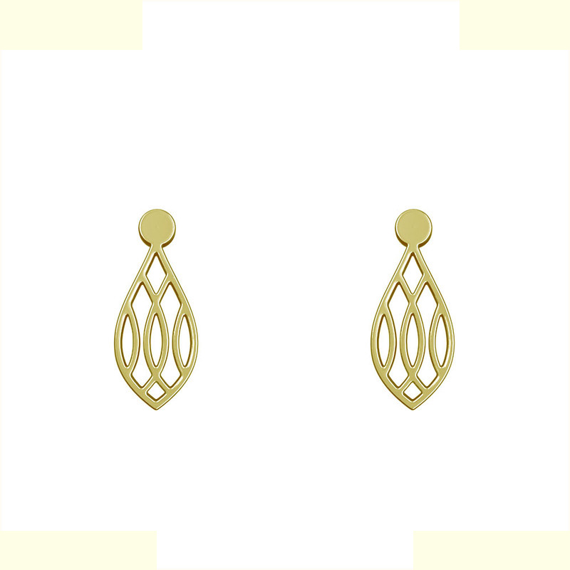 گوشواره طلا 18 عیار زنانه مدوپد مدل اشک کد GA1-11581