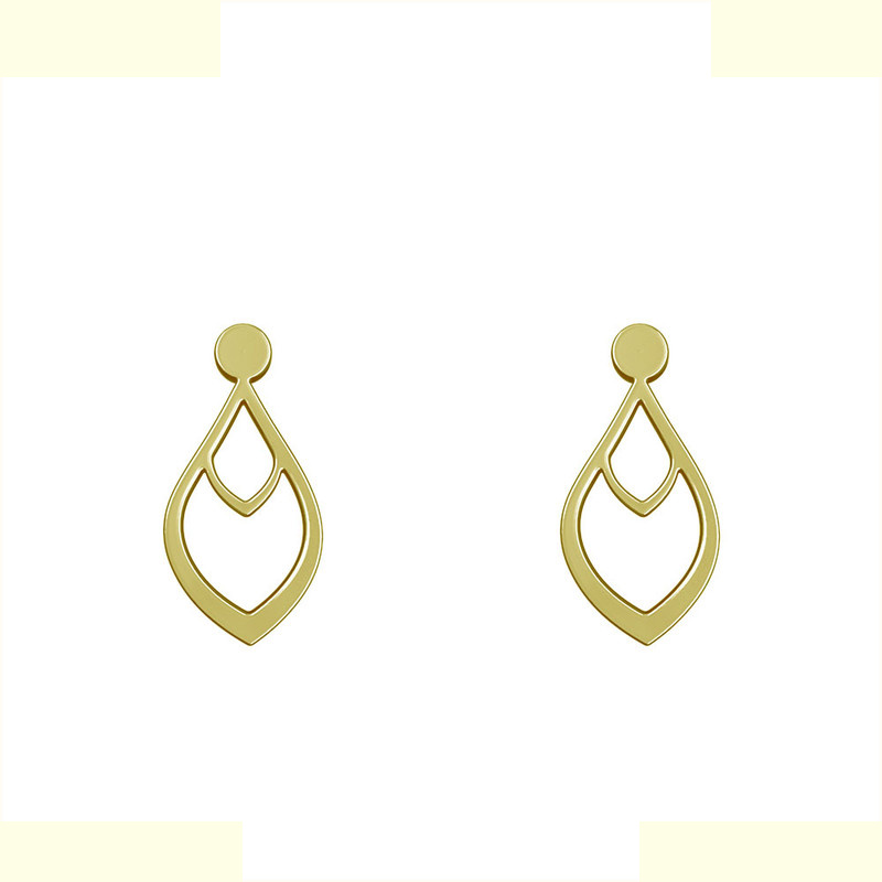 گوشواره طلا 18 عیار زنانه مدوپد مدل اشک کد GA1-11618